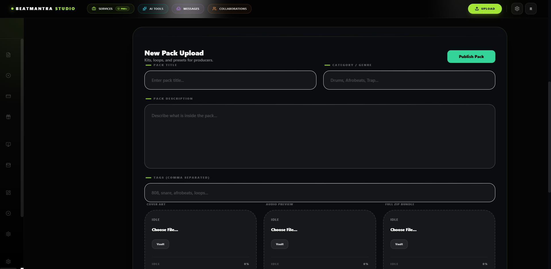 Upload Sound Pack